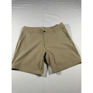 Lululemon Men’s Commission Shorts 9” Khaki Tan Size 33 Classic Fit
